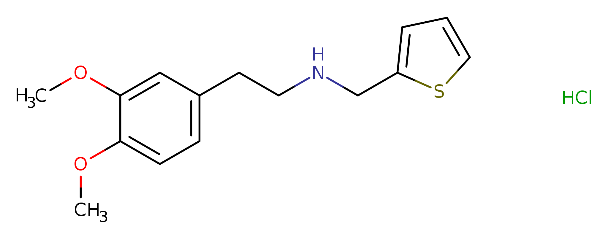 [2-(3,4-dimethoxyphenyl)ethyl][(thiophen-2-yl)methyl]amine hydrochloride