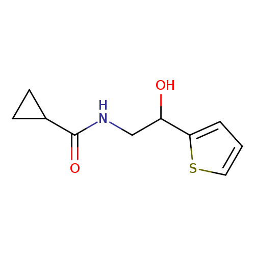 N-[2-hydroxy-2-(thiophen-2-yl)ethyl]cyclopropanecarboxamide