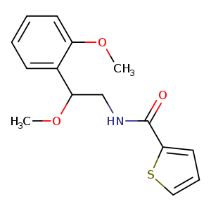 N-[2-methoxy-2-(2-methoxyphenyl)ethyl]thiophene-2-carboxamide