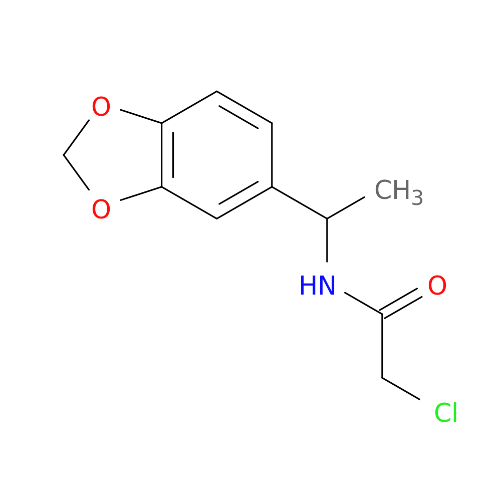N-[1-(1,3-dioxaindan-5-yl)ethyl]-2-chloroacetamide