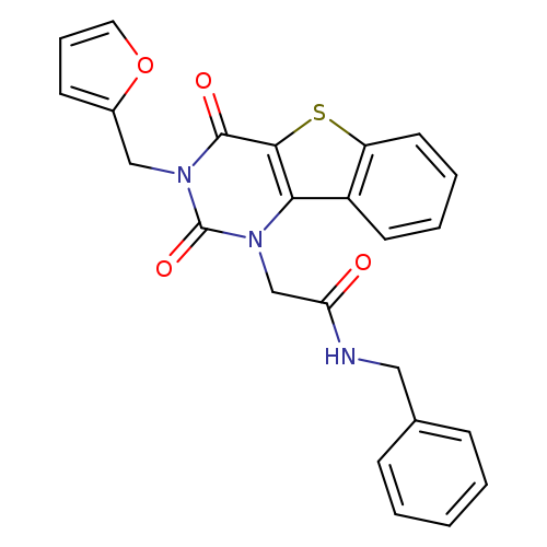 N-benzyl-2-{5-[(furan-2-yl)methyl]-4,6-dioxo-8-thia-3,5-diazatricyclo[7.4.0.0^{2,7}]trideca-1(9),2(7),10,12-tetraen-3-yl}acetamide