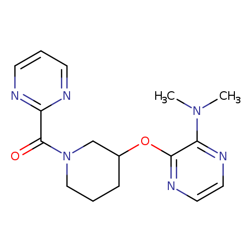 N,N-dimethyl-3-{[1-(pyrimidine-2-carbonyl)piperidin-3-yl]oxy}pyrazin-2-amine