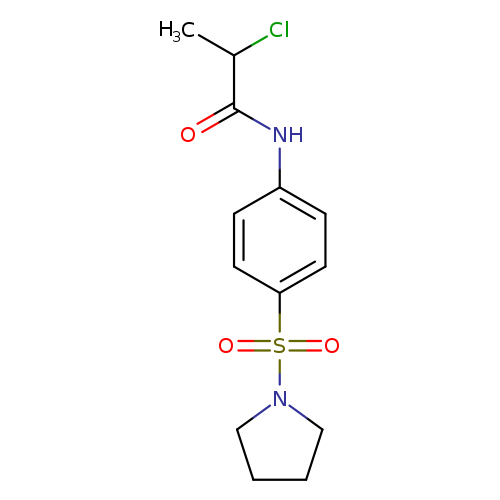 2-chloro-N-[4-(pyrrolidine-1-sulfonyl)phenyl]propanamide