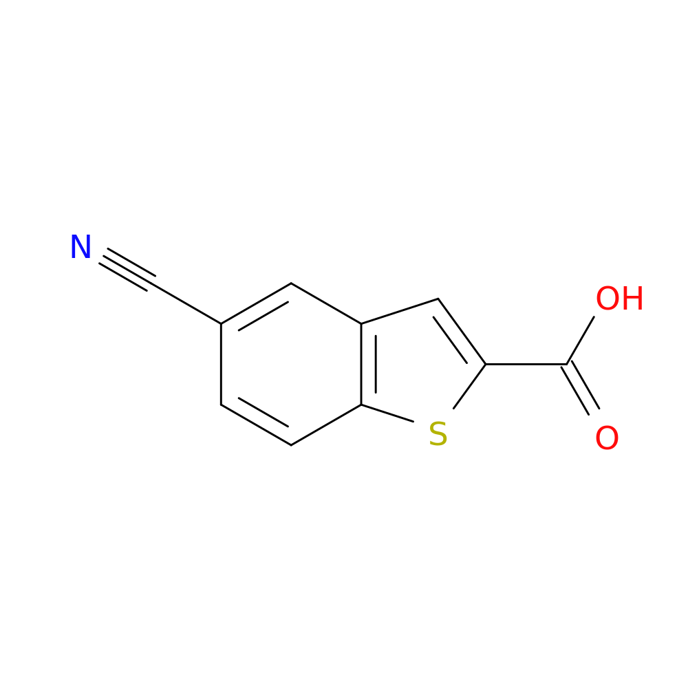 Benzo[b]thiophene-2-carboxylic acid, 5-cyano-