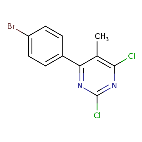 4-(4-bromophenyl)-2,6-dichloro-5-methylpyrimidine