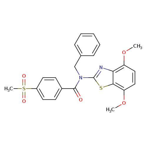 N-benzyl-N-(4,7-dimethoxy-1,3-benzothiazol-2-yl)-4-methanesulfonylbenzamide