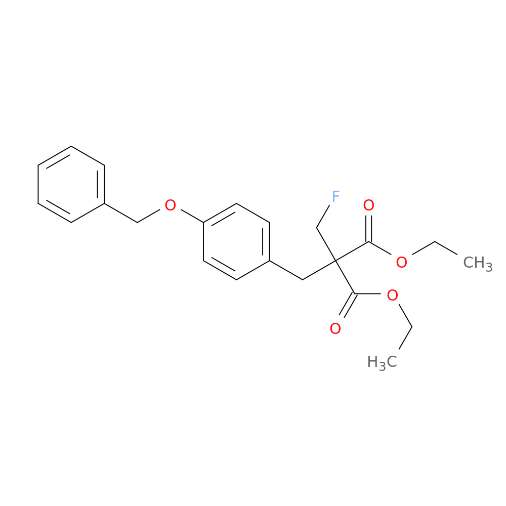 1,3-diethyl 2-{[4-(benzyloxy)phenyl]methyl}-2-(fluoromethyl)propanedioate