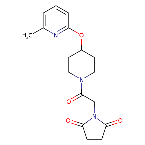 1-(2-{4-[(6-methylpyridin-2-yl)oxy]piperidin-1-yl}-2-oxoethyl)pyrrolidine-2,5-dione