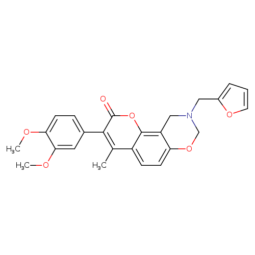 3-(3,4-dimethoxyphenyl)-9-[(furan-2-yl)methyl]-4-methyl-2H,8H,9H,10H-chromeno[8,7-e][1,3]oxazin-2-one