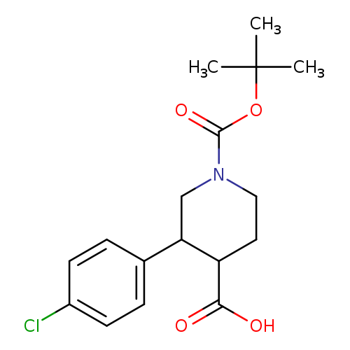 1-[(tert-Butoxy)carbonyl]-3-(4-chlorophenyl)piperidine-4-carboxylic acid