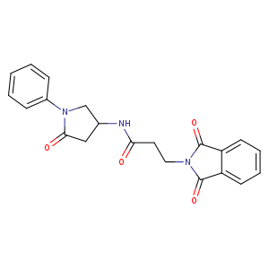 3-(1,3-dioxo-2,3-dihydro-1H-isoindol-2-yl)-N-(5-oxo-1-phenylpyrrolidin-3-yl)propanamide