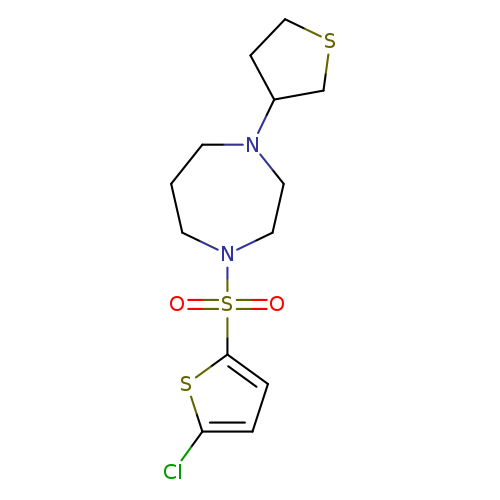 1-[(5-chlorothiophen-2-yl)sulfonyl]-4-(thiolan-3-yl)-1,4-diazepane