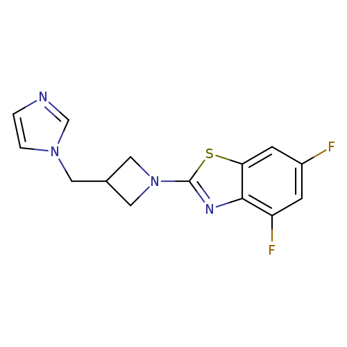 4,6-difluoro-2-{3-[(1H-imidazol-1-yl)methyl]azetidin-1-yl}-1,3-benzothiazole