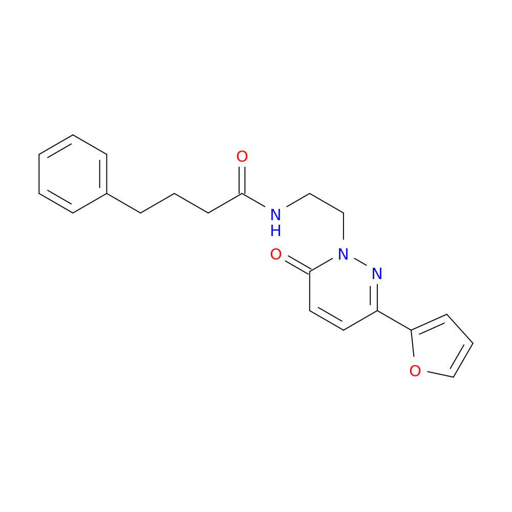 N-{2-[3-(furan-2-yl)-6-oxo-1,6-dihydropyridazin-1-yl]ethyl}-4-phenylbutanamide