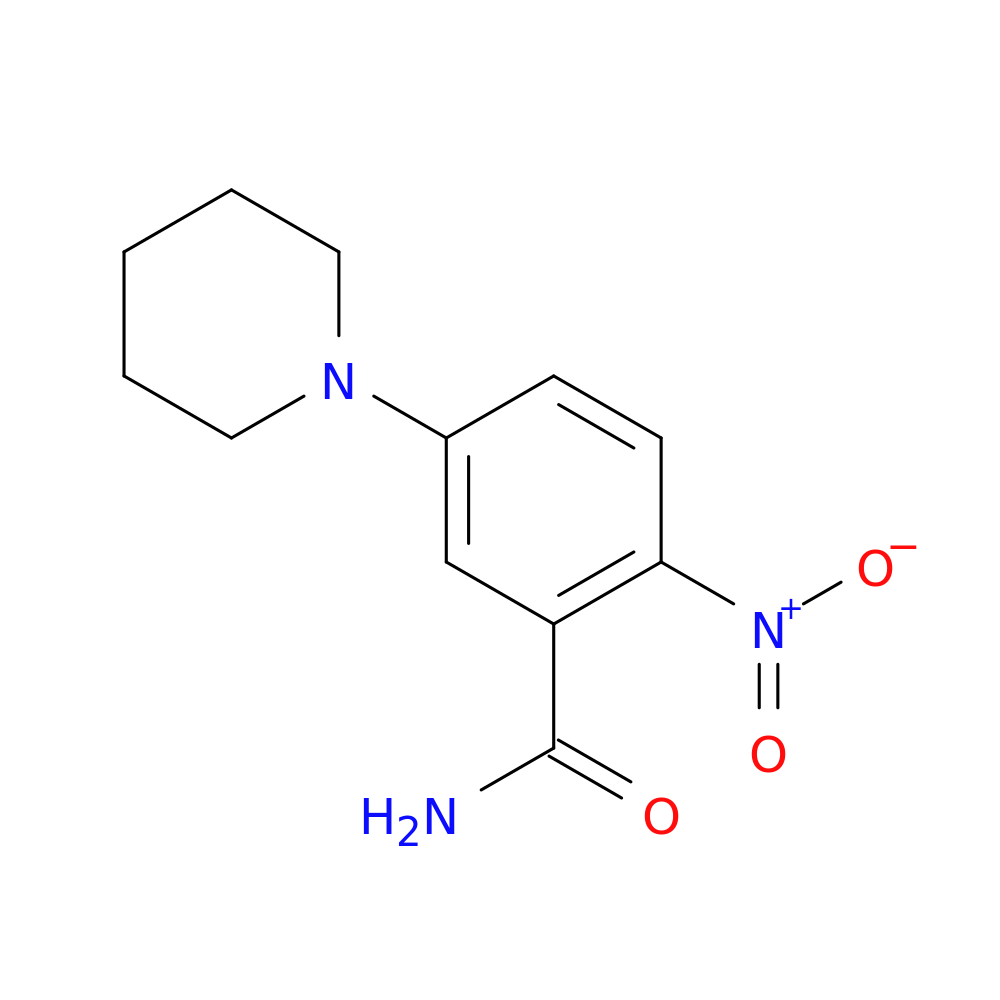 2-Nitro-5-(piperidin-1-yl)benzamide