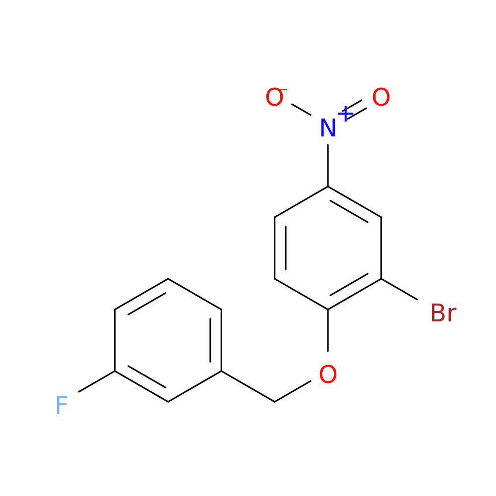 Benzene, 2-bromo-1-[(3-fluorophenyl)methoxy]-4-nitro-
