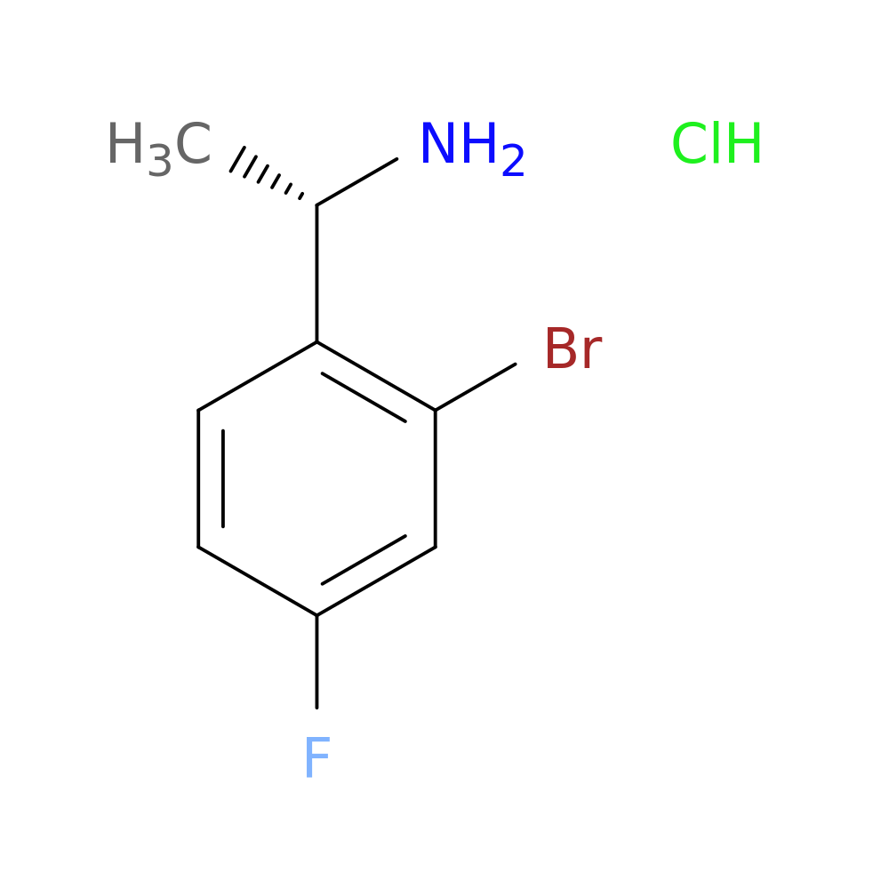 (S)-1-(2-Bromo-4-fluorophenyl)ethanamine hydrochloride