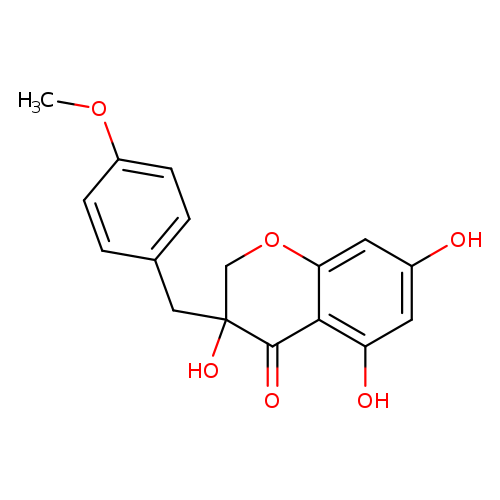 (S)-2,3-Dihydro-3,5,7-trihydroxy-3-[(4-methoxyphenyl)methyl]-4H-1-benzopyran-4-one