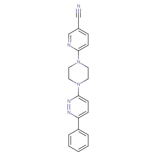 6-[4-(6-phenylpyridazin-3-yl)piperazin-1-yl]pyridine-3-carbonitrile
