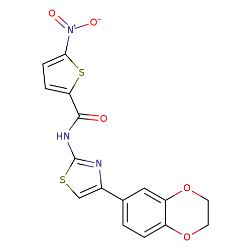 N-[4-(2,3-dihydro-1,4-benzodioxin-6-yl)-1,3-thiazol-2-yl]-5-nitrothiophene-2-carboxamide