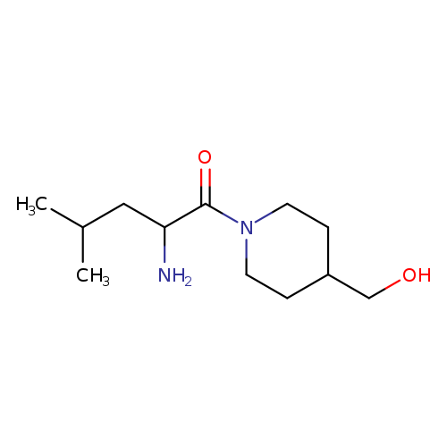 2-amino-1-[4-(hydroxymethyl)piperidin-1-yl]-4-methylpentan-1-one