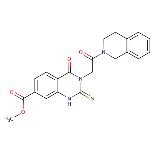 methyl 4-oxo-3-[2-oxo-2-(1,2,3,4-tetrahydroisoquinolin-2-yl)ethyl]-2-sulfanylidene-1,2,3,4-tetrahydroquinazoline-7-carboxylate