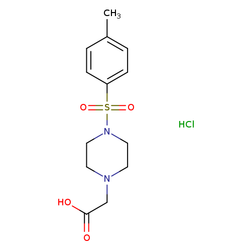 2-(4-[(4-Methylbenzene)sulfonyl]piperazin-1-yl)acetic acid hydrochloride