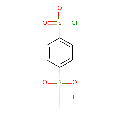4-trifluoromethanesulfonylbenzene-1-sulfonyl chloride