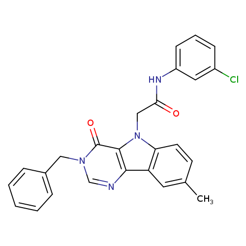 2-{3-benzyl-8-methyl-4-oxo-3H,4H,5H-pyrimido[5,4-b]indol-5-yl}-N-(3-chlorophenyl)acetamide