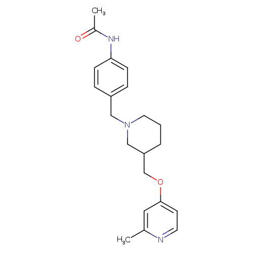 N-{4-[(3-{[(2-methylpyridin-4-yl)oxy]methyl}piperidin-1-yl)methyl]phenyl}acetamide