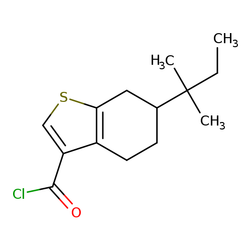 6-(1,1-Dimethylpropyl)-4,5,6,7-tetrahydro-1-benzothiophene-3-carbonyl chloride