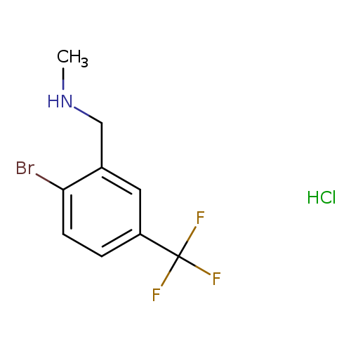 {[2-bromo-5-(trifluoromethyl)phenyl]methyl}(methyl)amine hydrochloride