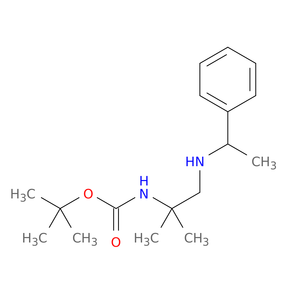 tert-butyl N-{2-methyl-1-[(1-phenylethyl)amino]propan-2-yl}carbamate