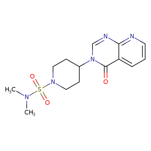 N,N-dimethyl-4-{4-oxo-3H,4H-pyrido[2,3-d]pyrimidin-3-yl}piperidine-1-sulfonamide