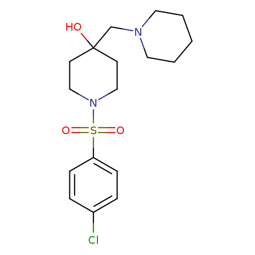 1-(4-chlorobenzenesulfonyl)-4-[(piperidin-1-yl)methyl]piperidin-4-ol