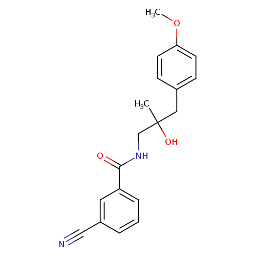 3-cyano-N-[2-hydroxy-3-(4-methoxyphenyl)-2-methylpropyl]benzamide