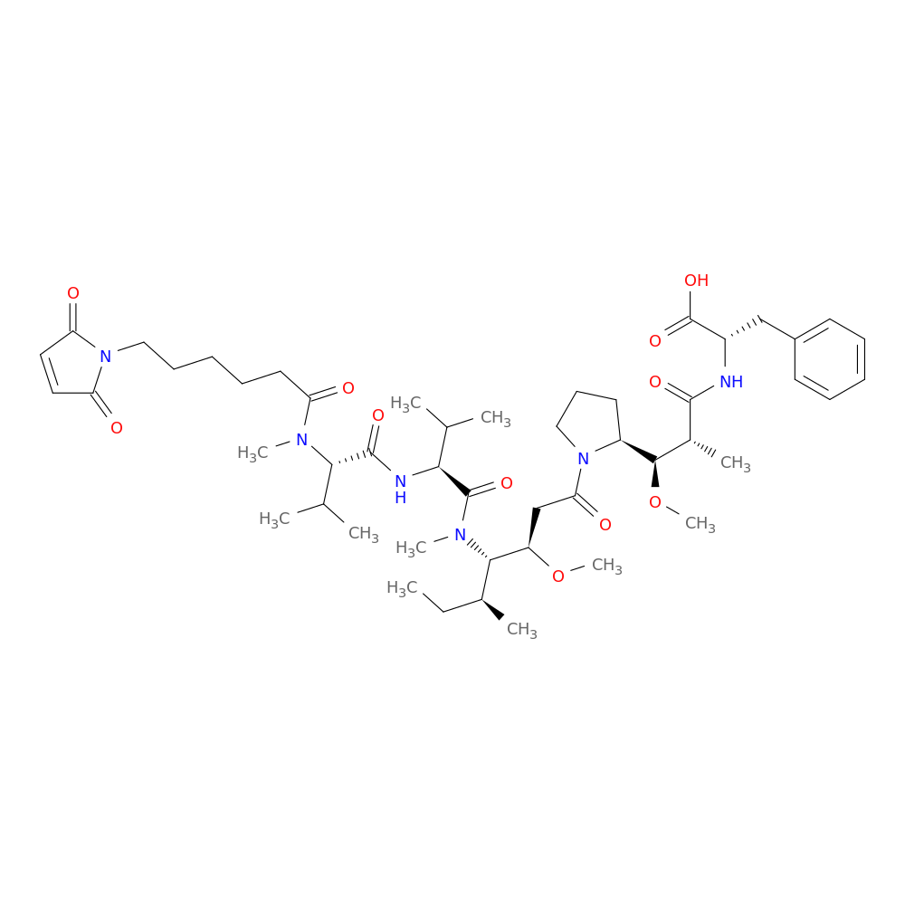 L-Phenylalanine, N-[6-(2,5-dihydro-2,5-dioxo-1H-pyrrol-1-yl)-1-oxohexyl]-N-methyl-L-valyl-L-valyl-(3R,4S,5S)-3-methoxy-5-methyl-4-(methylamino)heptanoyl-(αR,βR,2S)-β-methoxy-α-methyl-2-pyrrolidinepropanoyl-