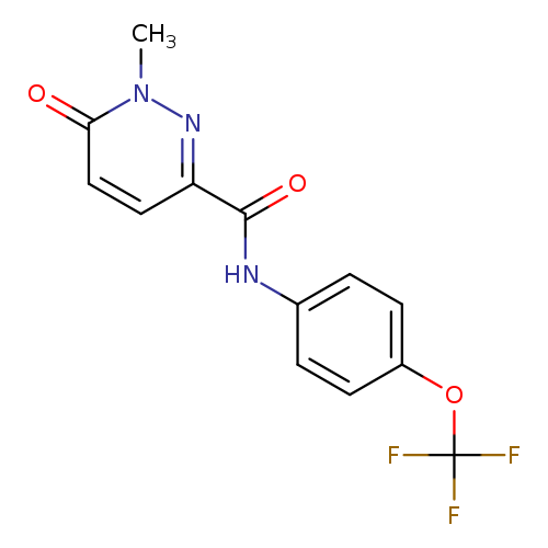 1-methyl-6-oxo-N-[4-(trifluoromethoxy)phenyl]-1,6-dihydropyridazine-3-carboxamide