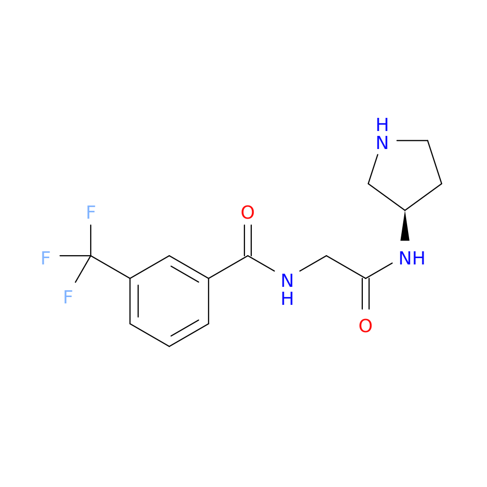 (R)-N-(2-oxo-2-(pyrrolidin-3-ylamino)ethyl)-3-(trifluoromethyl)benzamide