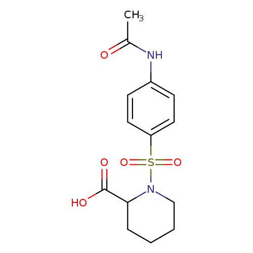 1-{[4-(Acetylamino)phenyl]sulfonyl}piperidine-2-carboxylic acid