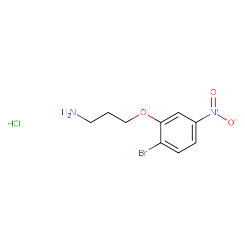 2-(3-aminopropoxy)-1-bromo-4-nitrobenzene hydrochloride