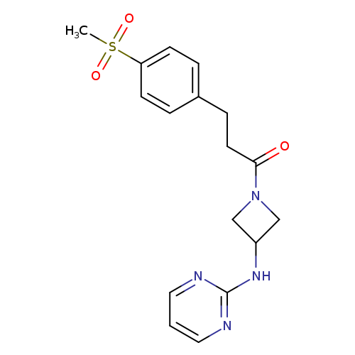 3-(4-methanesulfonylphenyl)-1-{3-[(pyrimidin-2-yl)amino]azetidin-1-yl}propan-1-one