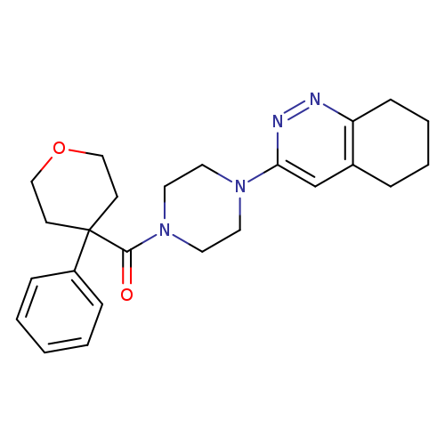 3-[4-(4-phenyloxane-4-carbonyl)piperazin-1-yl]-5,6,7,8-tetrahydrocinnoline