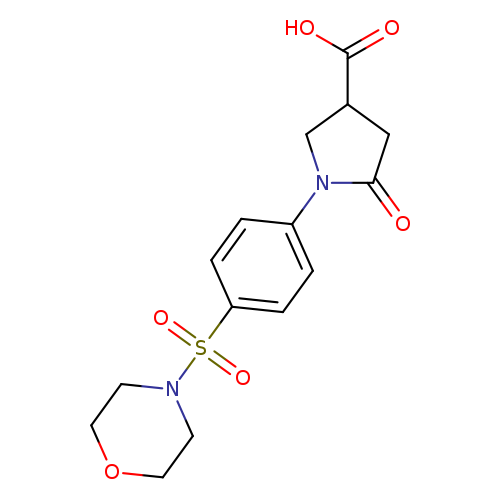 1-[4-(Morpholin-4-ylsulfonyl)phenyl]-5-oxopyrrolidine-3-carboxylic acid