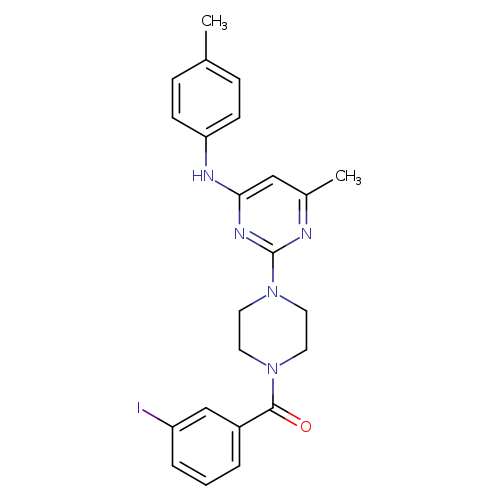 2-[4-(3-iodobenzoyl)piperazin-1-yl]-6-methyl-N-(4-methylphenyl)pyrimidin-4-amine
