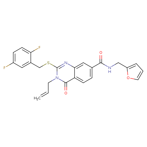 2-{[(2,5-difluorophenyl)methyl]sulfanyl}-N-[(furan-2-yl)methyl]-4-oxo-3-(prop-2-en-1-yl)-3,4-dihydroquinazoline-7-carboxamide