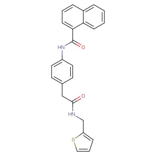 N-[4-({[(thiophen-2-yl)methyl]carbamoyl}methyl)phenyl]naphthalene-1-carboxamide