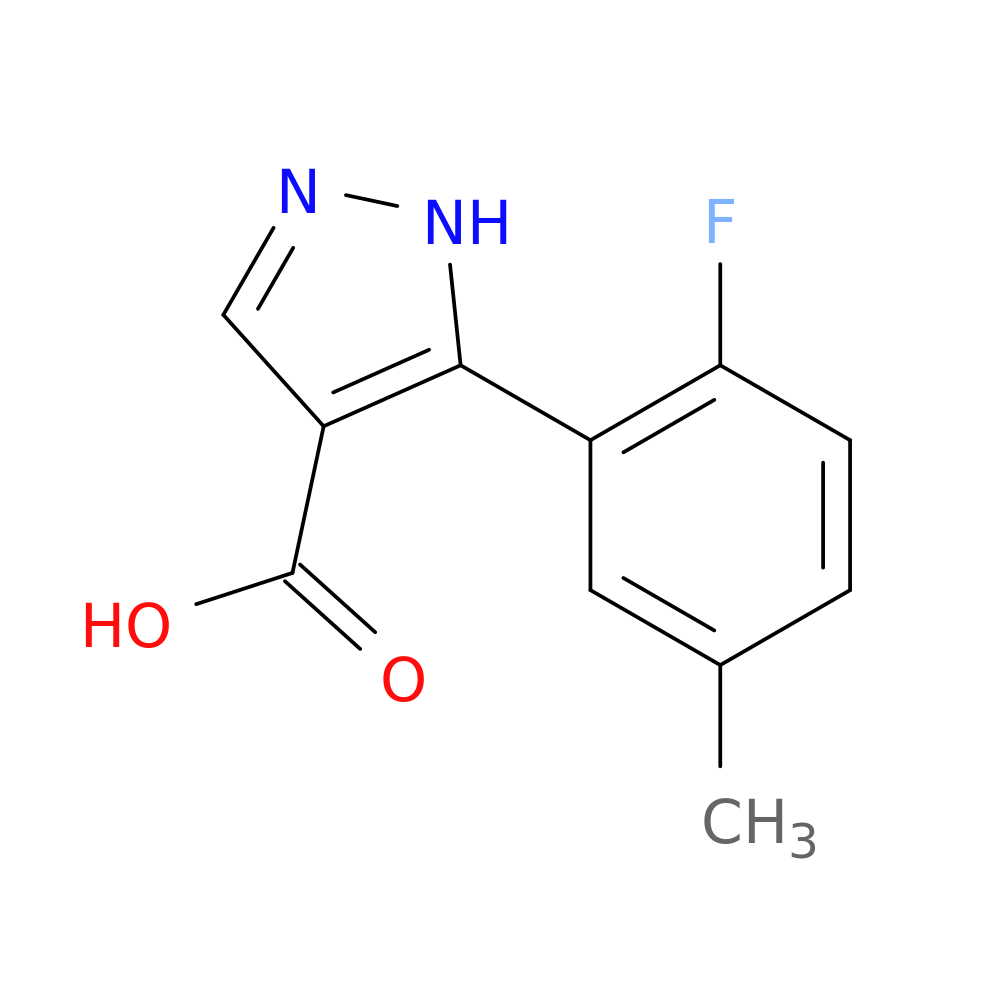 5-(2-fluoro-5-methylphenyl)-1H-pyrazole-4-carboxylic acid