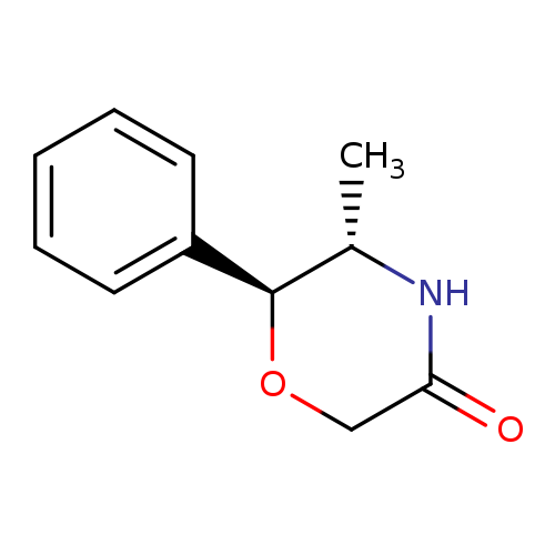5-methyl-6-phenylmorpholin-3-one, trans