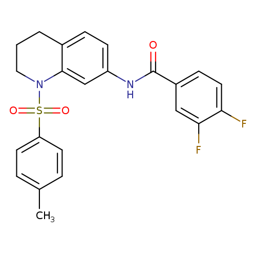 3,4-difluoro-N-[1-(4-methylbenzenesulfonyl)-1,2,3,4-tetrahydroquinolin-7-yl]benzamide
